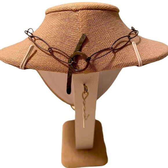 Beautiful Large Link Sterling Silver & Black Pearl Necklace. - Picture 3 of 4